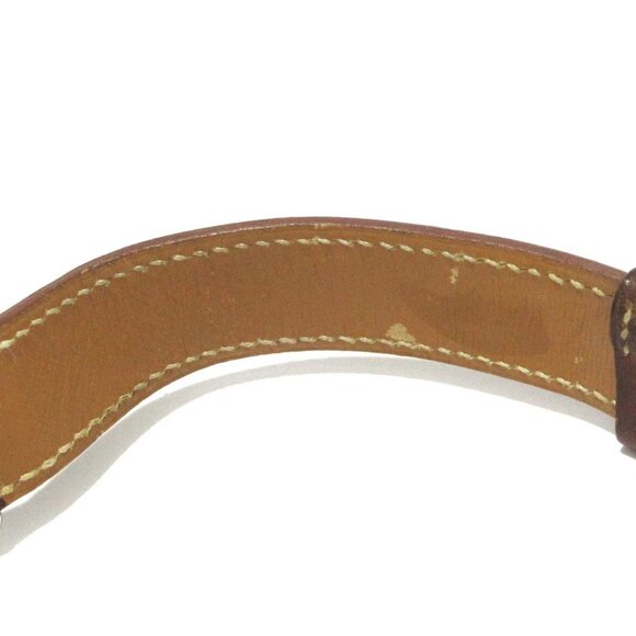 Auth HERMES Cape Cod Double Tour CC1.710 1****** Silver Brown Wrist Watch - Picture 4 of 12